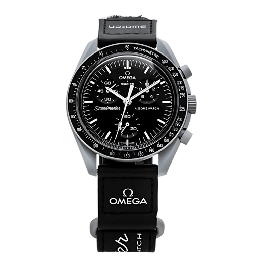 Omega x Swatch Moon Swatch Mission to The Moon Speedmaster Black - New, SO33M100, Unisex