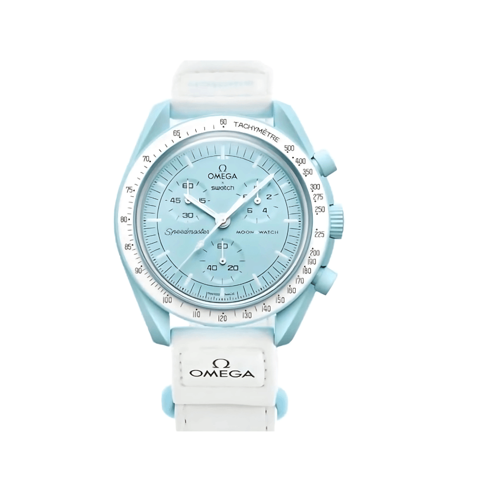 Omega x Swatch Moon Swatch Mission to Uranus Speedmaster Blue - New, Unisex