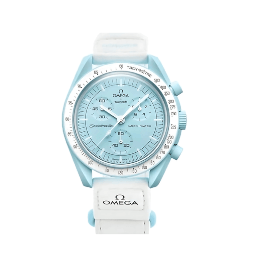 Omega x Swatch Moon Swatch Mission to Uranus Speedmaster Blue - New, Unisex