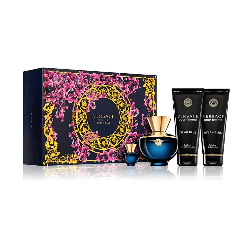 Versace Pour Femme Dylan Blue 100Ml 4Pcs Set